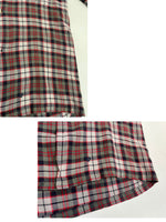 ヴィンテージ vintage 50's～60's 50年代 60年代 harper チェック 開襟 オープンカラーシャツ ボックス ループカラー 半袖シャツ レッド Mサイズ 101MT-4128