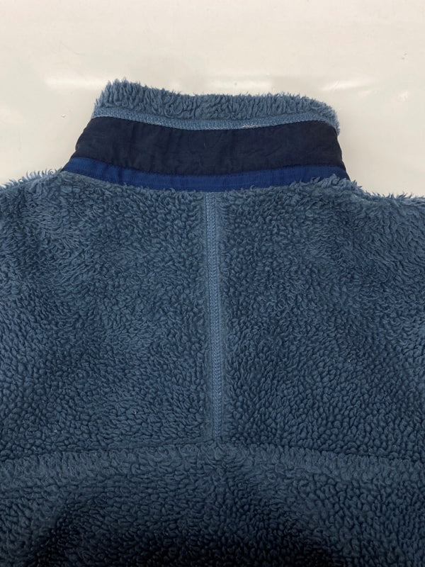 パタゴニア Patagonia 00s RETRO-X JACKET レトロ ジャケット ボア フリース ジップアップ アウトドア USA製 青 23055 ジャケット ロゴ ブルー Mサイズ 104MT-1735