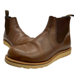 【曜日割引対象外】 レッドウィング RED WING CLASSIC CHELSEA USA製 9 3190 メンズ靴 ブーツ サイドゴア ブラウン 27cmサイズ 201-shoes1519 VB