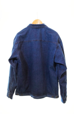 エフティーシー  FTC  DENIM WORK JACKET デニムワークジャケット 青 FTC024SPJ03 ジャケット ロゴ ブルー Lサイズ 103MT-462