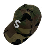 シュプリーム SUPREME Seersucker S Logo Woodland Camo シアサッカー エスロゴ ウッドランド カモ 帽子 メンズ帽子 キャップ カーキ 101hat-135