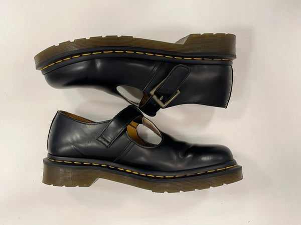 ドクターマーチン Dr.Martens POLLEY Tバーシューズ メリージェーン 黒 レディース靴 ローファー ブラック UK6(参考サイズ約25cm) 101sh-2197