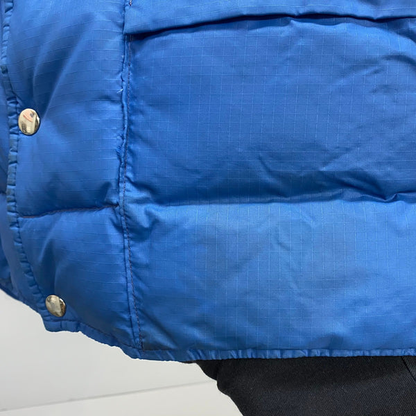 【曜日割引対象外】 エルエルビーン L.L.Bean 70's 筆記体タグ ダウンベスト ベスト ブルー Mサイズ 201MT-4287 VB