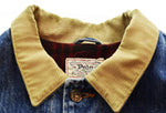 ラルフローレン RalphLauren 80's 90's 白タグ ショート エンジニア ジャケット コーデュロイ襟  ジャケット ブルー Mサイズ 103MT-3531