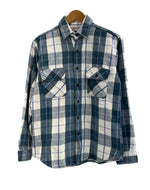 ファイブブラザー FIVE BROTHER ヴィンテージ Vintage 70s～80s チェック柄 ネルシャツ US古着 長袖シャツ ブルー Mサイズ 101MT-4777