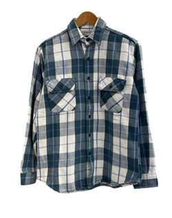 ファイブブラザー FIVE BROTHER ヴィンテージ Vintage 70s～80s チェック柄 ネルシャツ US古着 長袖シャツ ブルー Mサイズ 101MT-4777
