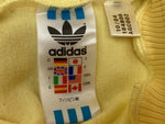 アディダス adidas 万国旗タグ トラックジャケット フルジップ トレフォイルロゴ CLUB Y2K フィリピン製 YELLOW 黄色 NAVY ネイビー 紺 184806 AGC002 ジャージ プリント イエロー 2XS 104LT-216