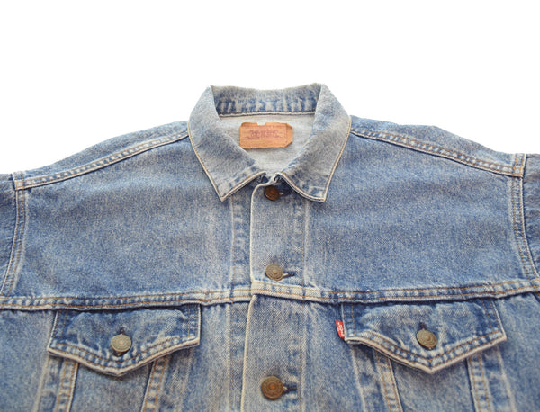 リーバイス Levi's 80s 90s 70507 デニムトラッカージャケット ボタン裏55 Made in USA 80's 90's USA製 ジャケット ブルー Lサイズ 103MT-3061