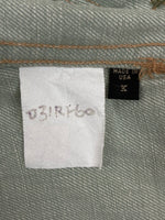 ダブルアールエル RRL SANTAFE WORK JACKET サンタフェ ワーク ジャケット デニム Gジャン ボタン 加工 Ralph Lauren ターコイズ 緑 ジャケット 無地 グリーン Mサイズ 104MT-2071