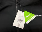 ハフ HUF Rainier Shell Jacket シェル マウンテンパーカー ライトアウター フーディ フロントジップ ロゴ プリント BLACK 黒 SP25 JK00458 ジャケット ワンポイント ブラック Lサイズ 104MT-1834