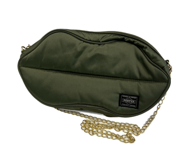 ポーター PORTER スライ SLY コラボ チェーンショルダーバッグ リップ型 0305AZ01-0060 バッグ レディースバッグ ショルダーバッグ・メッセンジャーバッグ カーキ 101bag-193