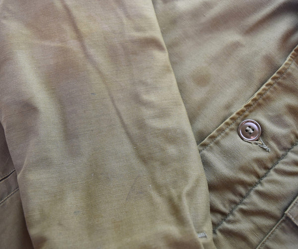 ミリタリー Military 70s 80s USNAVY A-2 DECK JACKET 70's 80's アメリカ海軍 デッキジャケット ステンシル ジャケット カーキ Sサイズ 103MT-3354