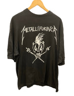 バンドTシャツ BAND-T 90s 90's METALLICA  1994 FUKKIN'CA BEEN THERE DONE IT METALLIFUKINCA メタリカ ツアーT EUROボディ XL Tシャツ プリント ブラック LLサイズ 101MT-2535