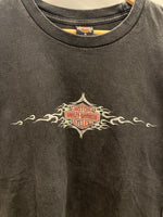 ハーレーダビッドソン Harley-Davidson ロゴ プリントTシャツ 黒 US古着 XL Tシャツ ブラック LLサイズ 101MT-2993