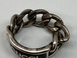 グッチ GUCCI CHAIN RING チェーン リング ロゴプレート 指輪 925 銀 メンズジュエリー 指輪・リング ロゴ シルバー 104A-79