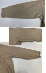 ヴィンテージ vintage 50's 50年代 SEARS ROEBUCKS HERCULES MOUNTAIN CLOTH シアーズ ヘラクレス ワークシャツ 猫目ボタン チノ アーミークロス - 長袖シャツ ベージュ 101MT-5024