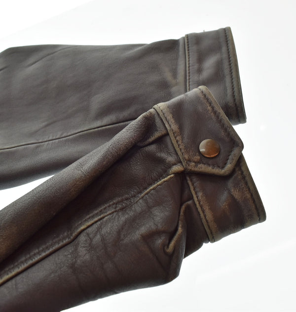 ハーレーダビッドソン HARLEY DAVIDSON  G-1 レザー フライトジャケット 茶 KI-110 38 ジャケット ブラウン 103MT-2175