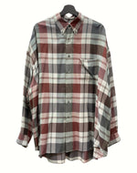 グラフペーパー Graphpaper Viscose Check Oversized B.D. Shirt ヴィスコース チェック オーバーサイズ シャツ 長袖 GM223-50197 長袖シャツ チェック マルチカラー フリーサイズ 104MT-947