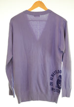 ヒステリックグラマー HYSTERIC GLAMOUR HYS FORCE pt Vネック カーディガン 02192CD01 カーディガン パープル Lサイズ 103MT-3113