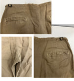 ヴィンテージ vintage ~50’s 50年代 EURO ユーロワーク ピケパンツ 太畝 ワークパンツ DOT SNAPPER WALDES ZIPPER サイドアジャスター付き スラックス ベージュ - 101MB-680