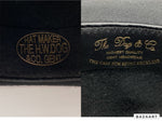 ザエイチダブリュードッグアンドコー THE H.W.DOG&CO. POINT-H ポイント ハット ティアドロップ型 中折れ リボン トラベル 帽子 黒 D-00008 帽子 メンズ帽子 ハット ロゴ ブラック 104H-44