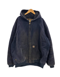 カーハート Carhartt 00s 00's Active Jacket アクティブジャケット 裏地キルティング ヴィンテージ 紺 J130 MDT 3XL ジャケット ネイビー 101MT-5290