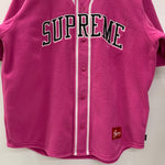 シュプリーム SUPREME FW24 Polartec Baseball Jersey 半袖シャツ ピンク Mサイズ 201MT-4177