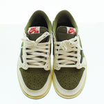 ナイキ NIKE Travis Scott ×  Air Jordan 1 Low OG SP "Reverse Olive" トラヴィス スコット × エアジョーダン "リバースオリーブ" DM7866-200 レディース靴 スニーカー カーキ 23.5cm 103S-1184