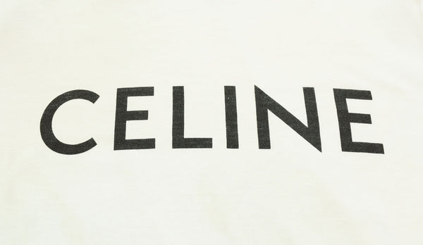 セリーヌ Céline CELINE エディ期 LOGO PRINT Tee ロゴ プリント Tシャツ  2X308916G Tシャツ ホワイト Sサイズ 103LT-135