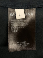 バレンシアガ BALENCIAGA BACK LOGO PRINT TEE バック ロゴ プリント Tシャツ 半袖 カットソー 紺 578124 TEV43 Tシャツ ロゴ ネイビー Lサイズ 104MT-1181