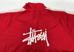 ステューシー STUSSY OLD USA製 STUSSY SPORT JACKET オールド ステューシー スポーツ ジャケット 赤 ジャケット ロゴ レッド Lサイズ 104MT-1968