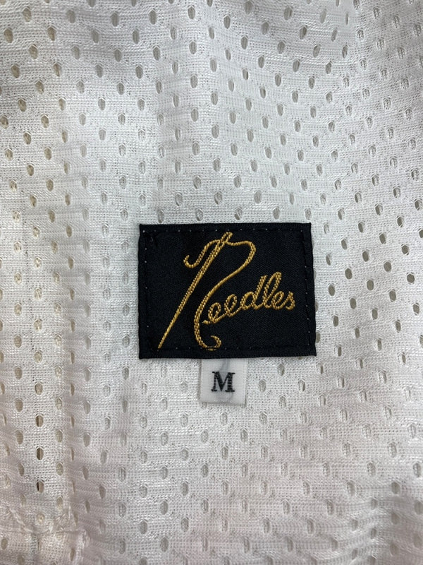 ニードルス Needles Poly Smooth Track Pant ポリー スムース トラック パンツ サイドライン 蝶 ジップポケット ジャージ 白 刺繍 MR286 ボトムスその他 ホワイト Mサイズ 104MB-194