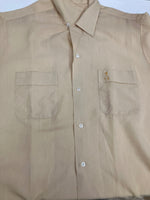 タウンクラフト TOWN CRAFT 60’s~70's 60~70年代 Penneys PENN-PREST ペニーズ 開襟 オープンカラーシャツ ループカラー ボックス ヴィンテージ Vintage 半袖シャツ イエロー Mサイズ 101MT-4796