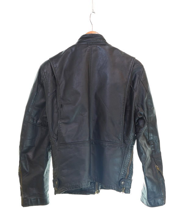 US US古着 80s 90s シングルライダースジャケット TALONジップ 80's 90's レザージャケット 34 ジャケット ブラック 103MT-3410