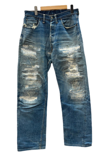 リーバイス Levi's 501 BIG E 60s 60年代 Vintage ヴィンテージ ジーンズ デニムパンツ ジーパン ボタン裏6 足長R 赤耳 青 無地 デニム ブルー 104MB-180