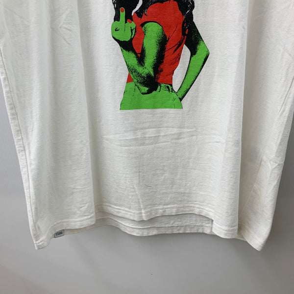 ヒステリックグラマー HYSTERIC GLAMOUR 23AW MONDO ROCK プリントTシャツ 02233CT05 Tシャツ ホワイト Lサイズ 201LT-447