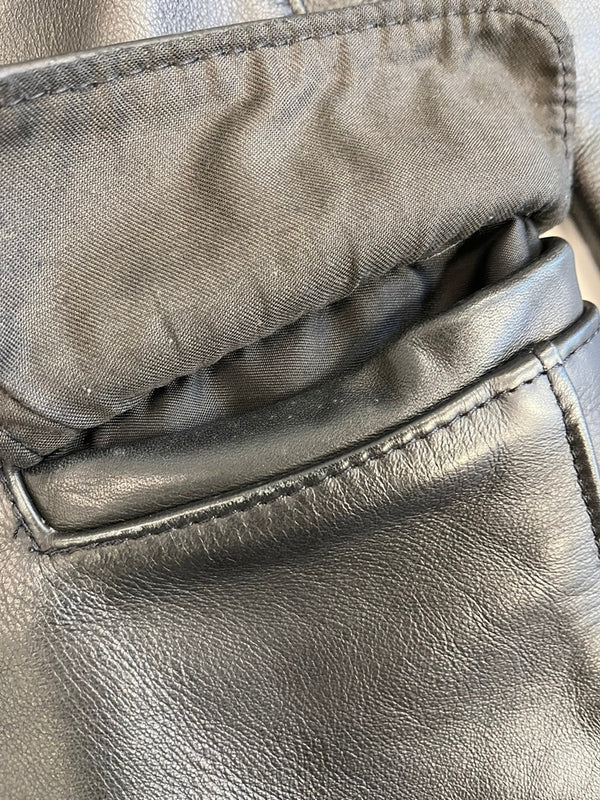 ショット SCHOTT レザー テーラードジャケット 黒 USA製 サイズ34 ジャケット ブラック 101MT-4981