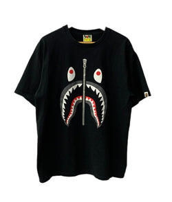 ア ベイシング エイプ A BATHING APE SHARK TEE  Tシャツ ブラック XLサイズ 201MT-2670