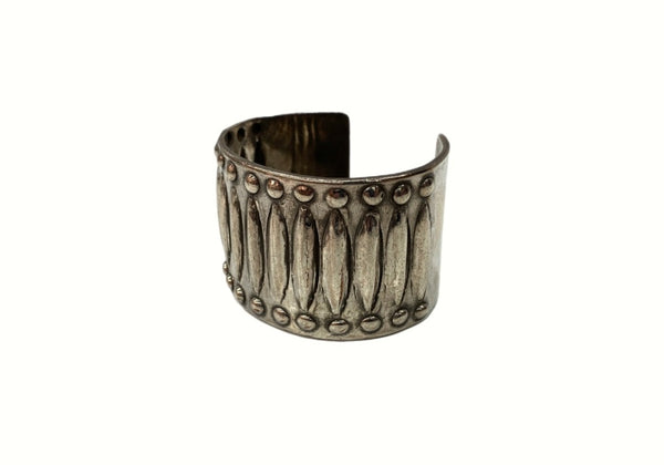 ファンタスティックマン FANTASTIC MAN Wide Silver Bangle ワイド シルバー バングル スタッズ エンボス ブレスレット 925 銀 メンズジュエリー・アクセサリー バングル 無地 シルバー 104A-33