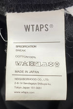 ダブルタップス W)taps 23aw COLLEGE LS COTTON TEE カレッジロゴ ロンT ブラック XLサイズ 201MT-2986