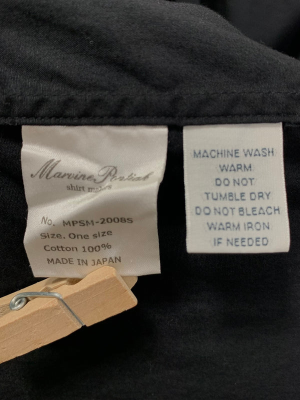 マービンポンティアックシャツメーカーズ Marvine Pontiak Shirt Makers Round Tail 2 Pocket SH 無地 MPSM-2008S 長袖シャツ ブラック oneサイズ 201MT-3799