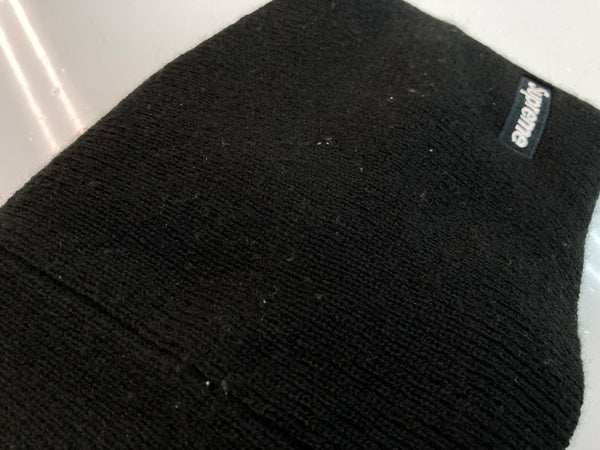 シュプリーム SUPREME 22AW S LOGO BEANIE ロゴ ビーニー New Era ツノ ニット帽 帽子 黒 帽子 メンズ帽子 ニット帽 ロゴ ブラック 104H-45