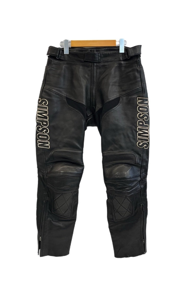 SIMPSOM レザーパンツ M Amazon | シンプソン(SIMPSON) レザーパンツ BK LW SLP-3111 | パンツ