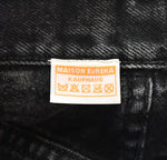 メゾン エウレカ MAISON EUREKA VINTAGE REWORK BIGGY PANTS ヴィンテージ リワーク バギー パンツ BLACK DENIM ブラックデニム 変形 デニム パンツ ラップ 17 デニム ブラック Sサイズ 103LB-3