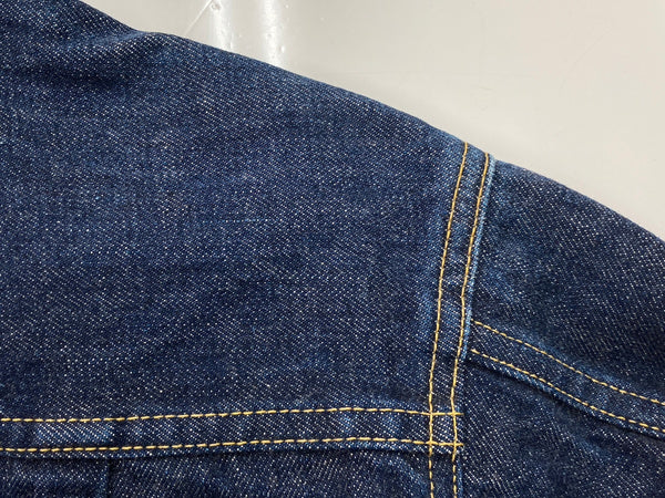 リーバイス Levi's 2nd セカンド 507 90's 90年代 復刻 日本製 デニムジャケット Gジャン 濃紺 71507-XX サイズ 34 ジャケット 無地 ネイビー 104MT-1992