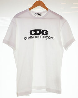 コムデギャルソン COMME des GARCONS CDG ロゴ Tee  AD 2024 24ss SZ-T005 Tシャツ ホワイト LLサイズ 103MT-2797