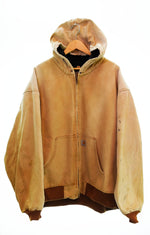 カーハート Carhartt DUCK QUILTED FLANNEL-LINED アクティブジャケット 茶 ジャケット ブラウン 103MT-1646