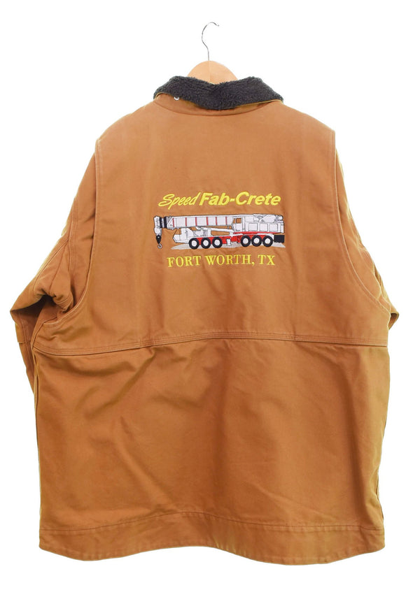 カーハート Carhartt フルスイングチョアコート Full Swing Chore Coat 刺繍 企業系 ダック 102707-211 ジャケット ブラウン 3Lサイズ 103MT-2916