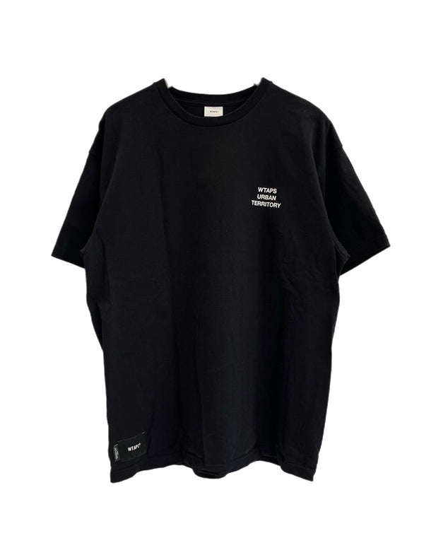 ダブルタップス WTAPS 23SS SNEAK URBAN TERRITORY アーバンテリトリープリントTシャツ 半袖カットソー 黒 3 Tシャツ ブラック 101MT-5246
