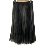 ハイク HYKE 18SS オーガンジープリーツスカートロングスカート 181-14046-013 スカート ブラック 201LB-110